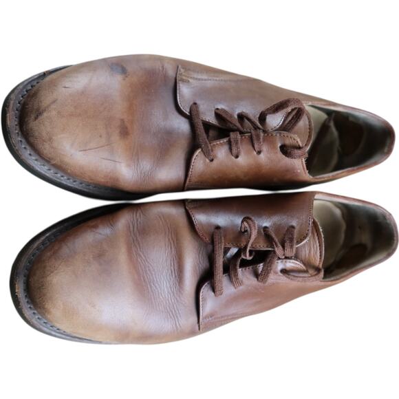 Polo Ralph Lauren Men's Derby Brown Leather Dress Shoes 11.5D W9 - Picture 3 of 9